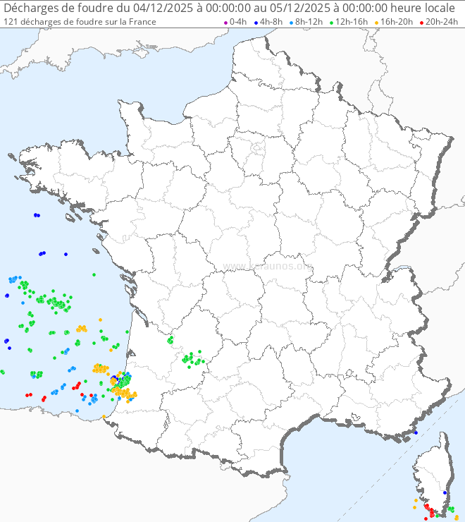 Cartes d'archive foudre