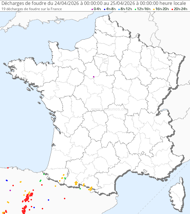 Cartes d'archive foudre