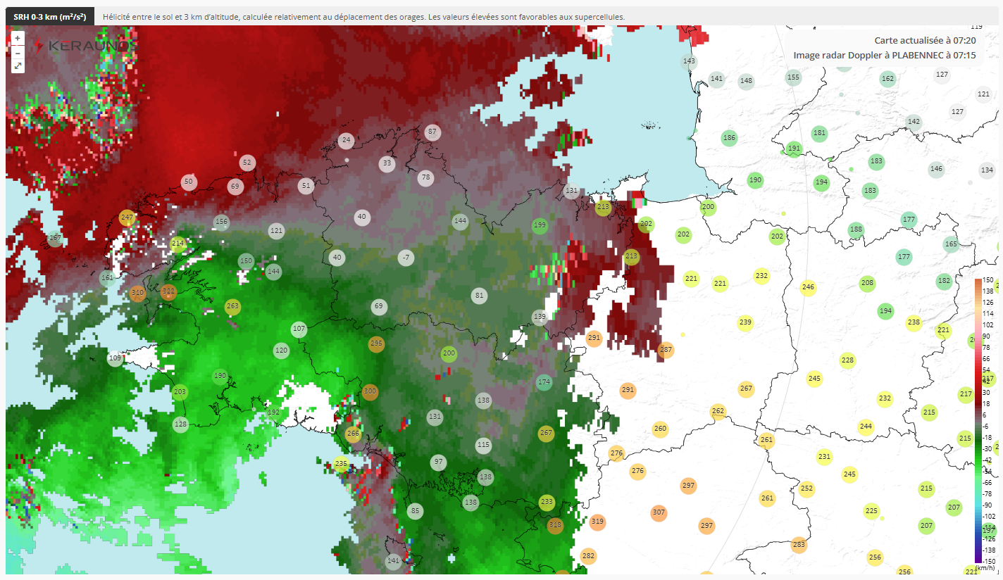 Nouveau : ajout des radars Doppler sur la carte temps réel