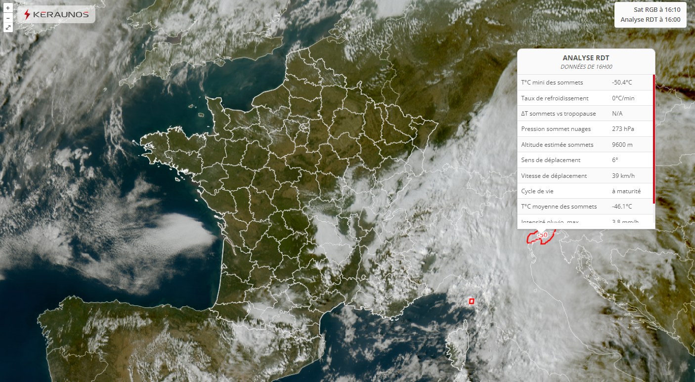 Satellites, animations, géolocalisation,… : du nouveau sur la carte temps réel !