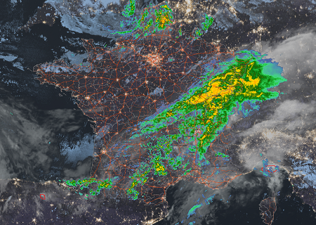 Satellites, animations, géolocalisation,… : du nouveau sur la carte temps réel !