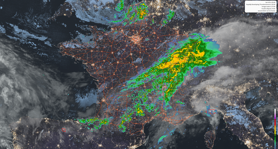 Satellites, animations, géolocalisation,… : du nouveau sur la carte temps réel !