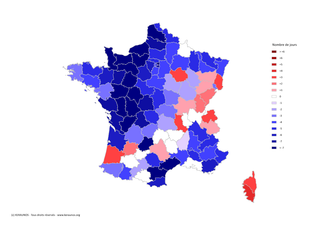 Eté 2024 : une activité contrastée, très faible dans l'ouest