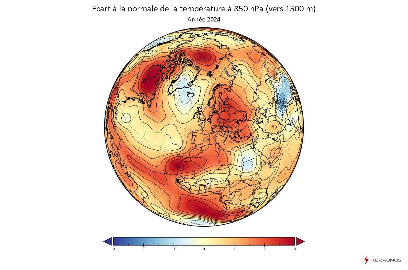  Les orages en France en 2024 : bilan national d'une année modérément orageuse