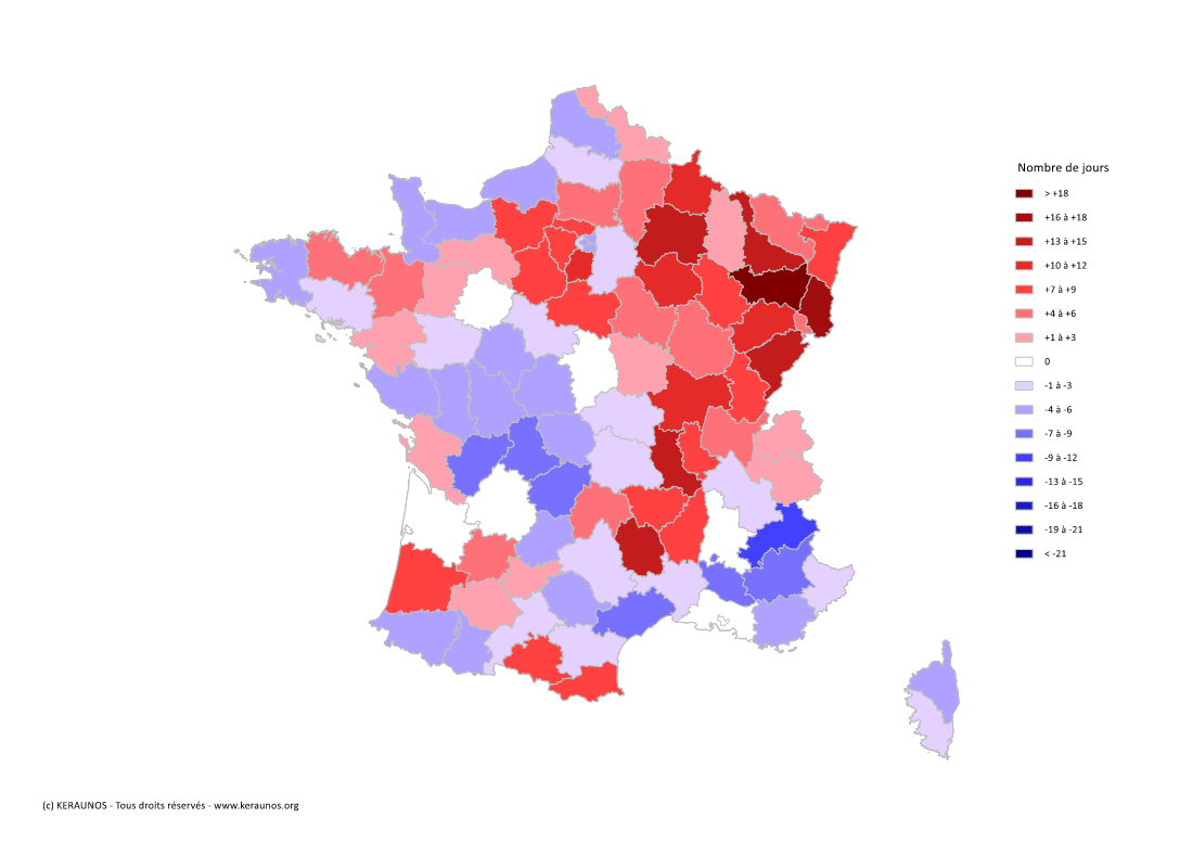  Les orages en France en 2024 : bilan national d'une année modérément orageuse