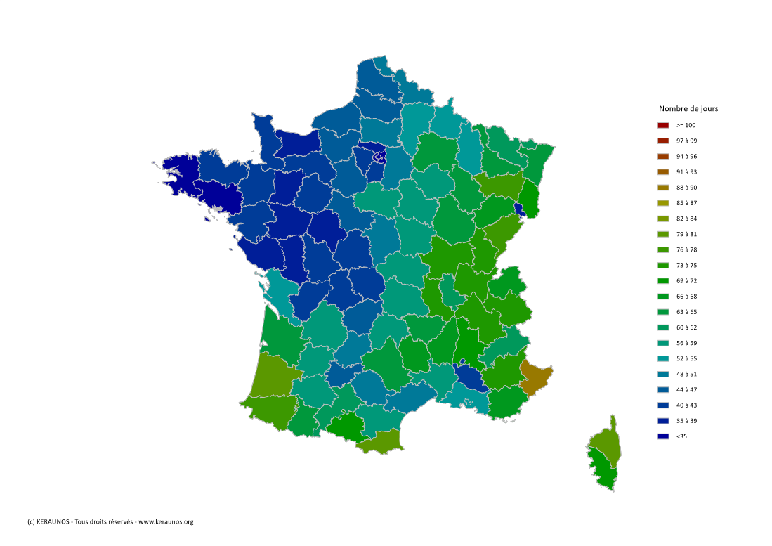  Les orages en France en 2024 : bilan national d'une année modérément orageuse