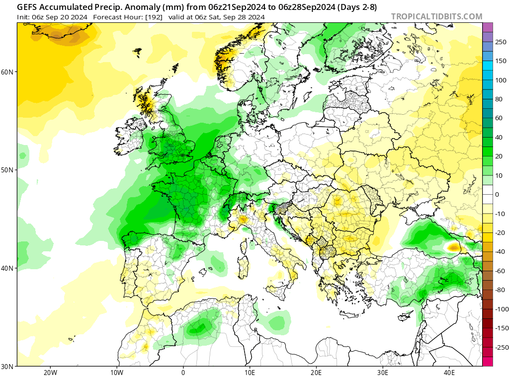 <p>Cette fin de mois de septembre s'annonce perturbée avec retour du flux océanique dès dimanche et donc un temps plus humide que la normale pour ces 7 prochains jours. Ce vendredi et demain samedi, un risque orageux modéré concerne surtout l'ouest du pays à l'avant d'un minimum d'altitude, avant que ce dernier ne balaie la France et ouvre les portes d'un flux océanique.</p>