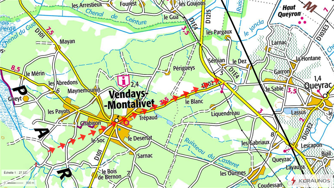 Tornade EF1 à Vendays-Montalivet (Gironde) le 2 novembre 2023