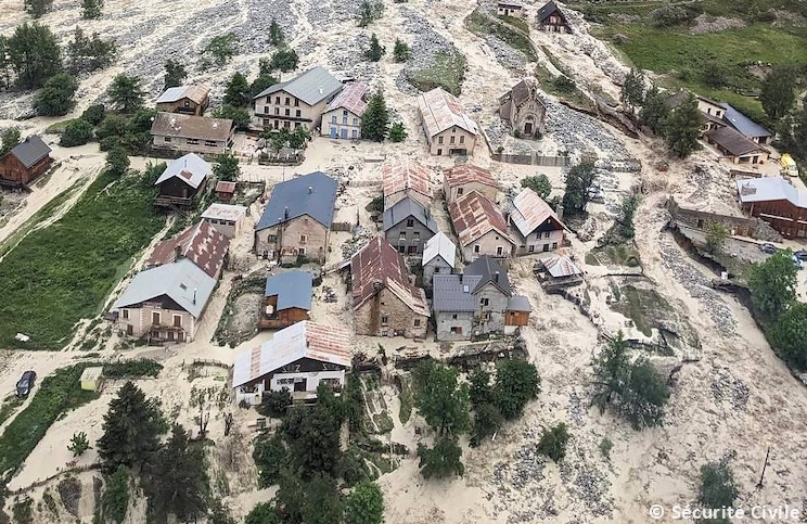 Lave torrentielle à la Bérarde (Isère) le 21 juin 2024