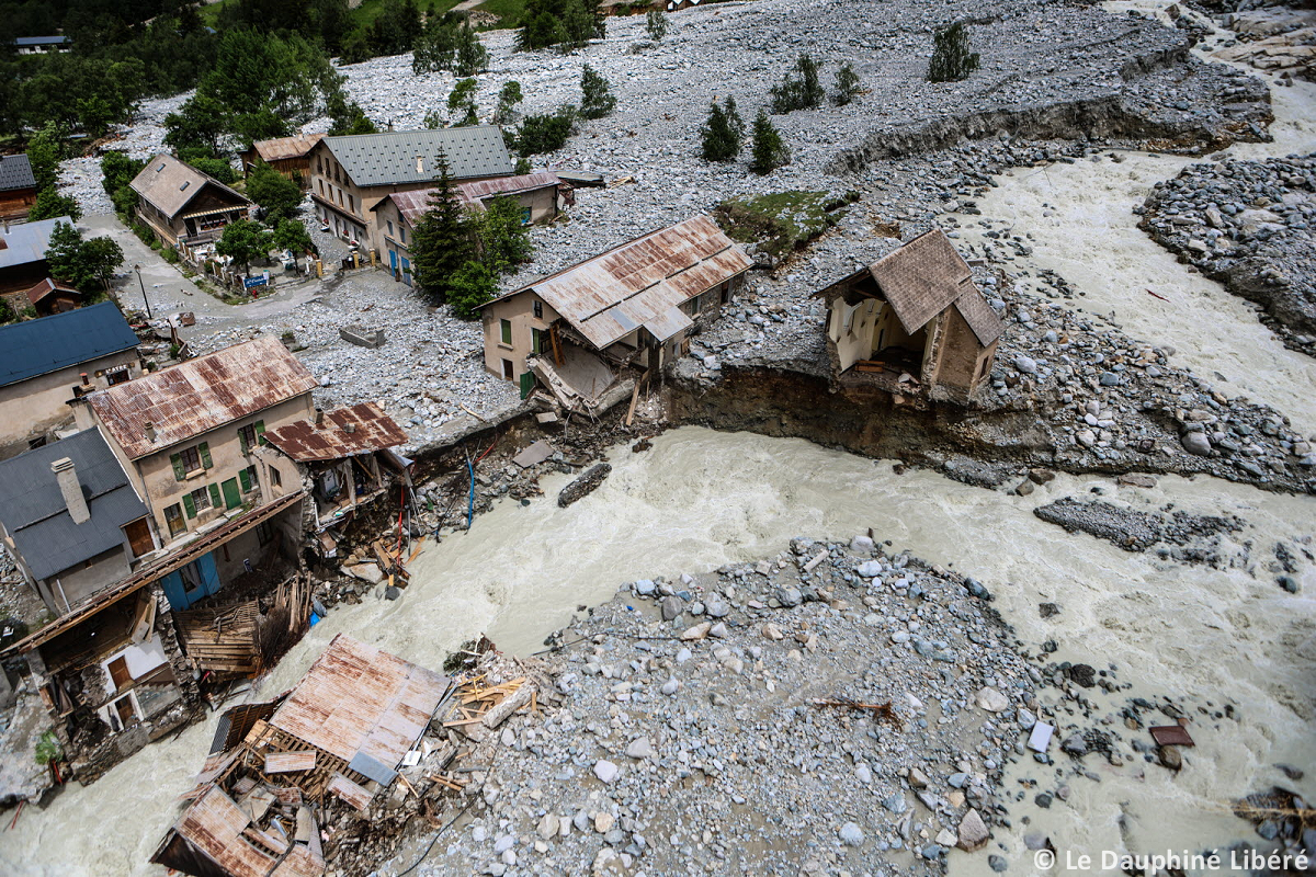 Lave torrentielle à la Bérarde (Isère) le 21 juin 2024