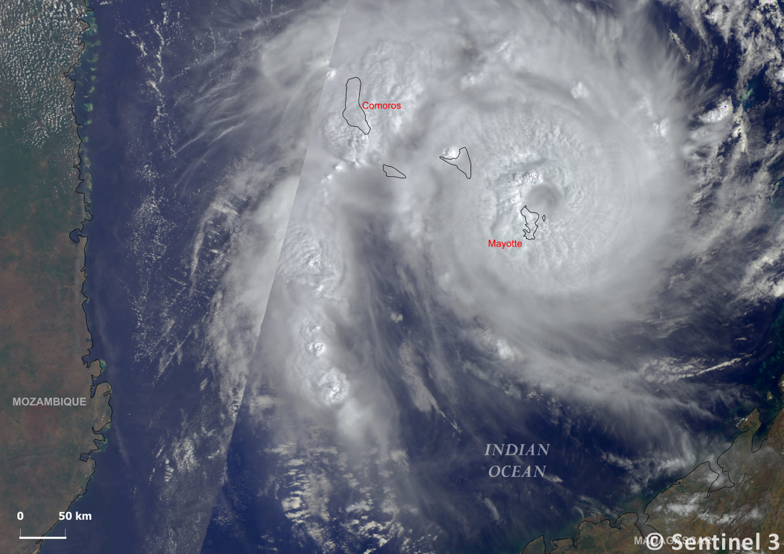 Cyclone Chido à Mayotte le 14 décembre 2024