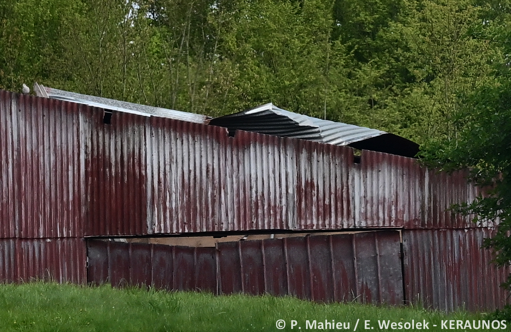 Microrafale d'intensité modérée (D2) à Gouy-en-Artois (Pas-de-Calais) le 8 avril 2024