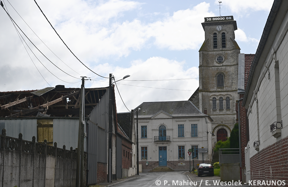 Microrafale d'intensité modérée (D2) à Gouy-en-Artois (Pas-de-Calais) le 8 avril 2024