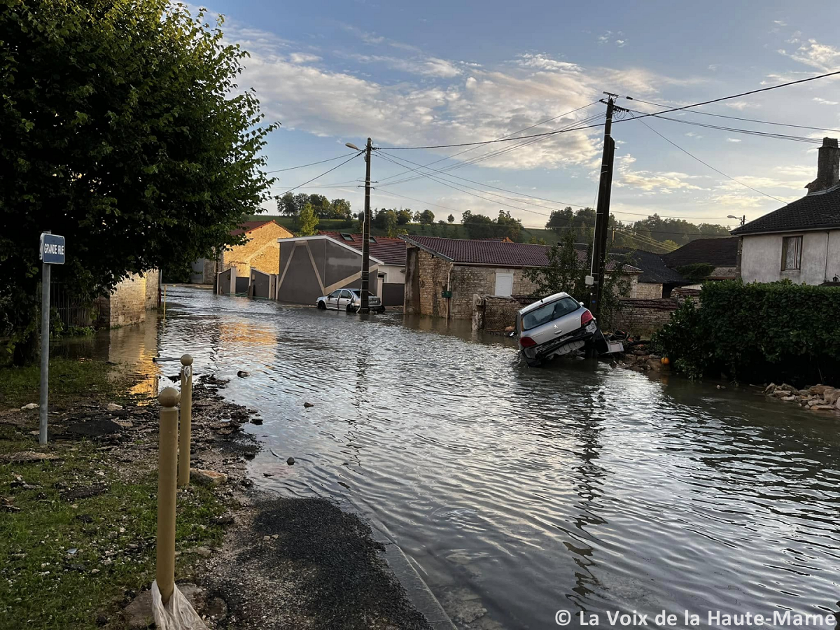 Pluies orageuses et crue éclair en Haute-Marne les 20 et 21 juillet 2024