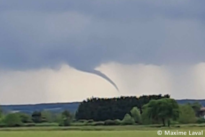 Tornade EF0 à Bresdon (Charente-Maritime) le 31 mai 2024