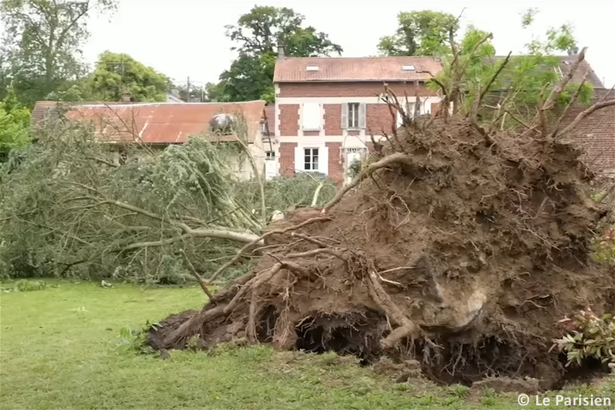 Tornade EF2 à Carlepont (Oise) le 18 juin 2024