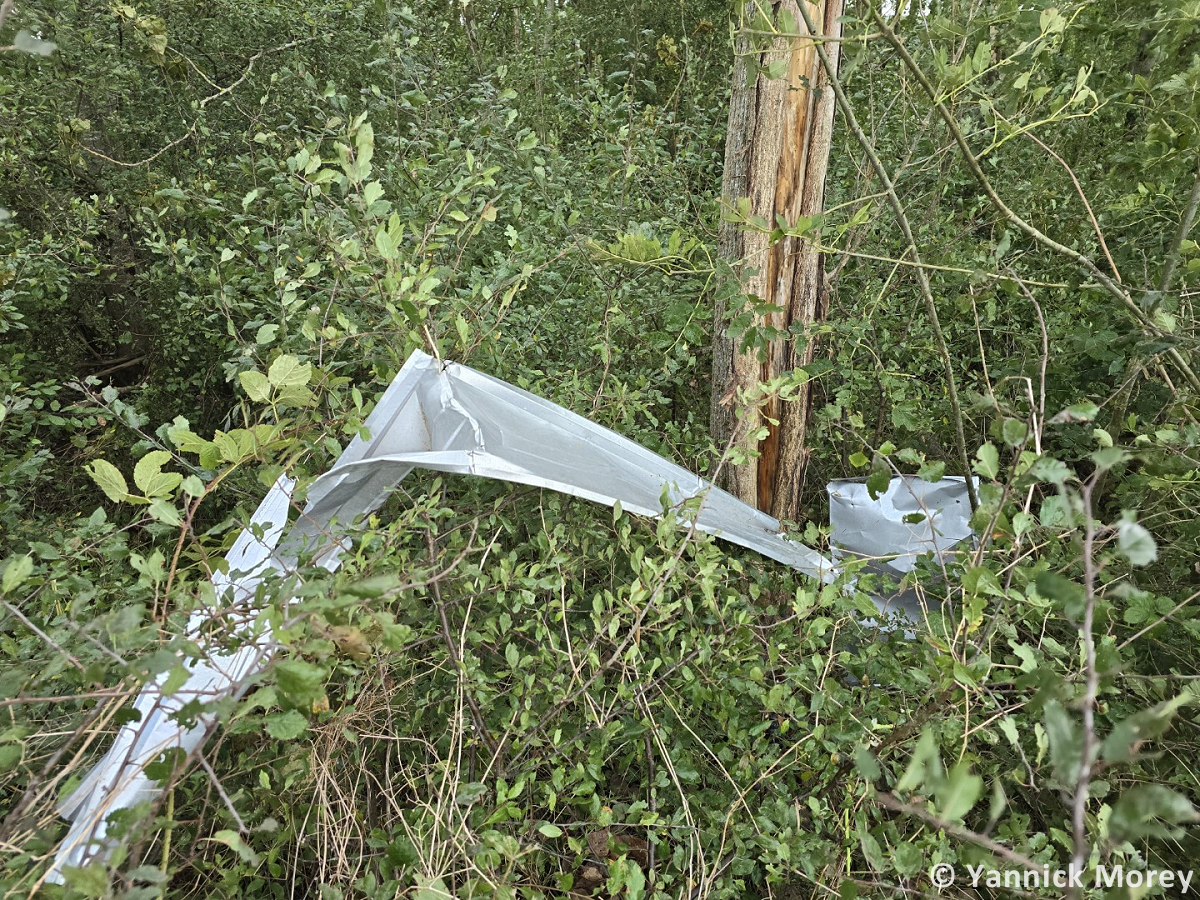 Tornade EF1 à Losne (Côte-d'Or) le 26 septembre 2024