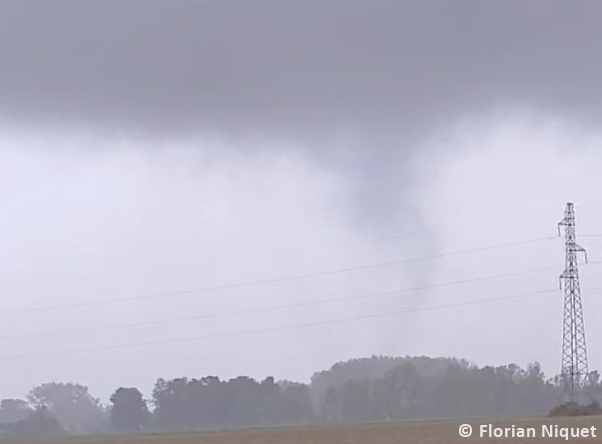 Tornade EF1 à Losne (Côte-d'Or) le 26 septembre 2024