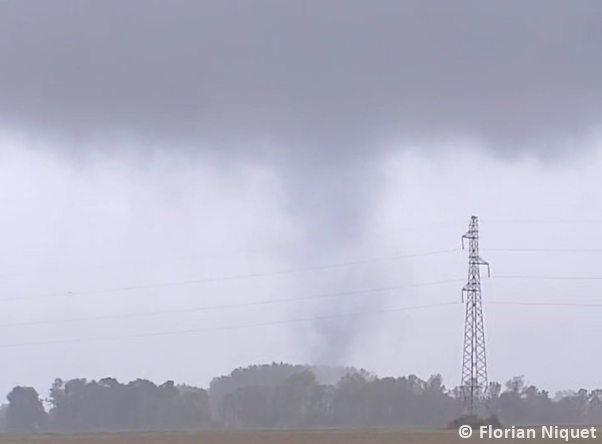 Tornade EF1 à Losne (Côte-d'Or) le 26 septembre 2024