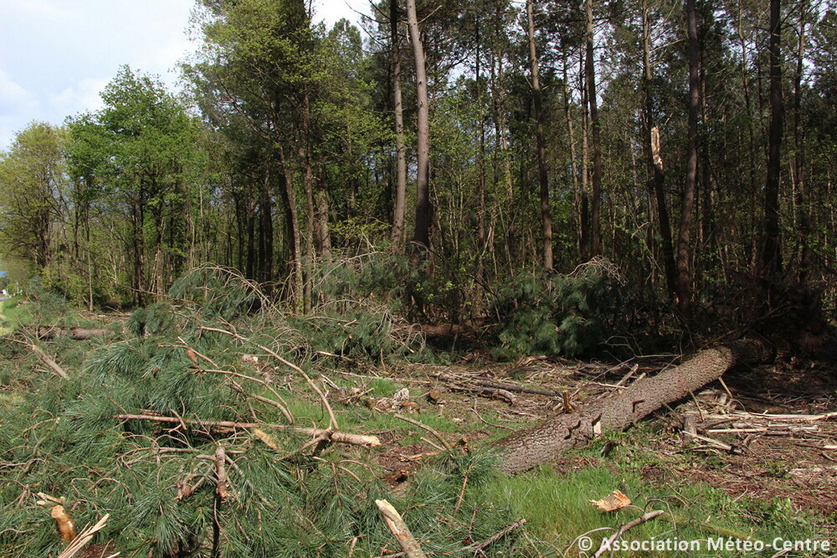 Tornade EF1 à Mazières-de-Touraine (Indre-et-Loire) le 27 avril 2024