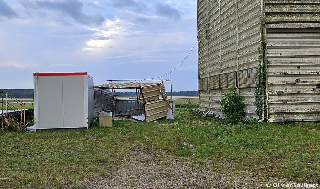 Tornade EF0 à Touillon (Côte-d'Or) le 20 juin 2024