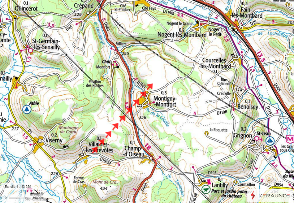 Tornade EF0 à Montigny-Montfort (Côte-d'Or) le 20 juin 2024