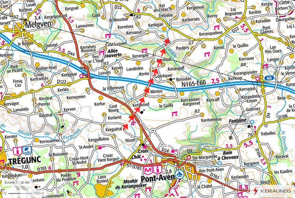 Tornade EF0 à Pont-Aven (Finistère) le 7 octobre 2024