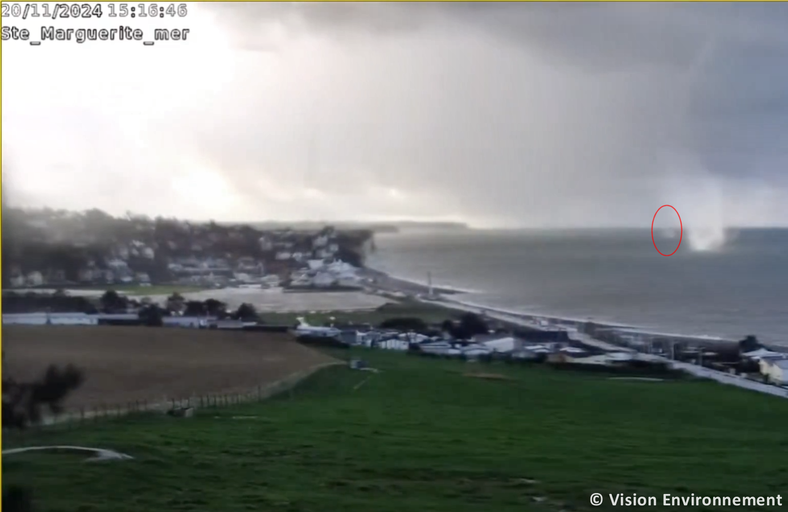 Tornade EF0 à Quiberville-sur-Mer (Seine-Maritime) le 20 novembre 2024