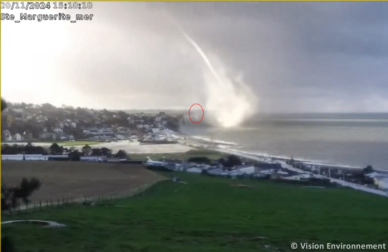 Tornade EF0 à Quiberville-sur-Mer (Seine-Maritime) le 20 novembre 2024