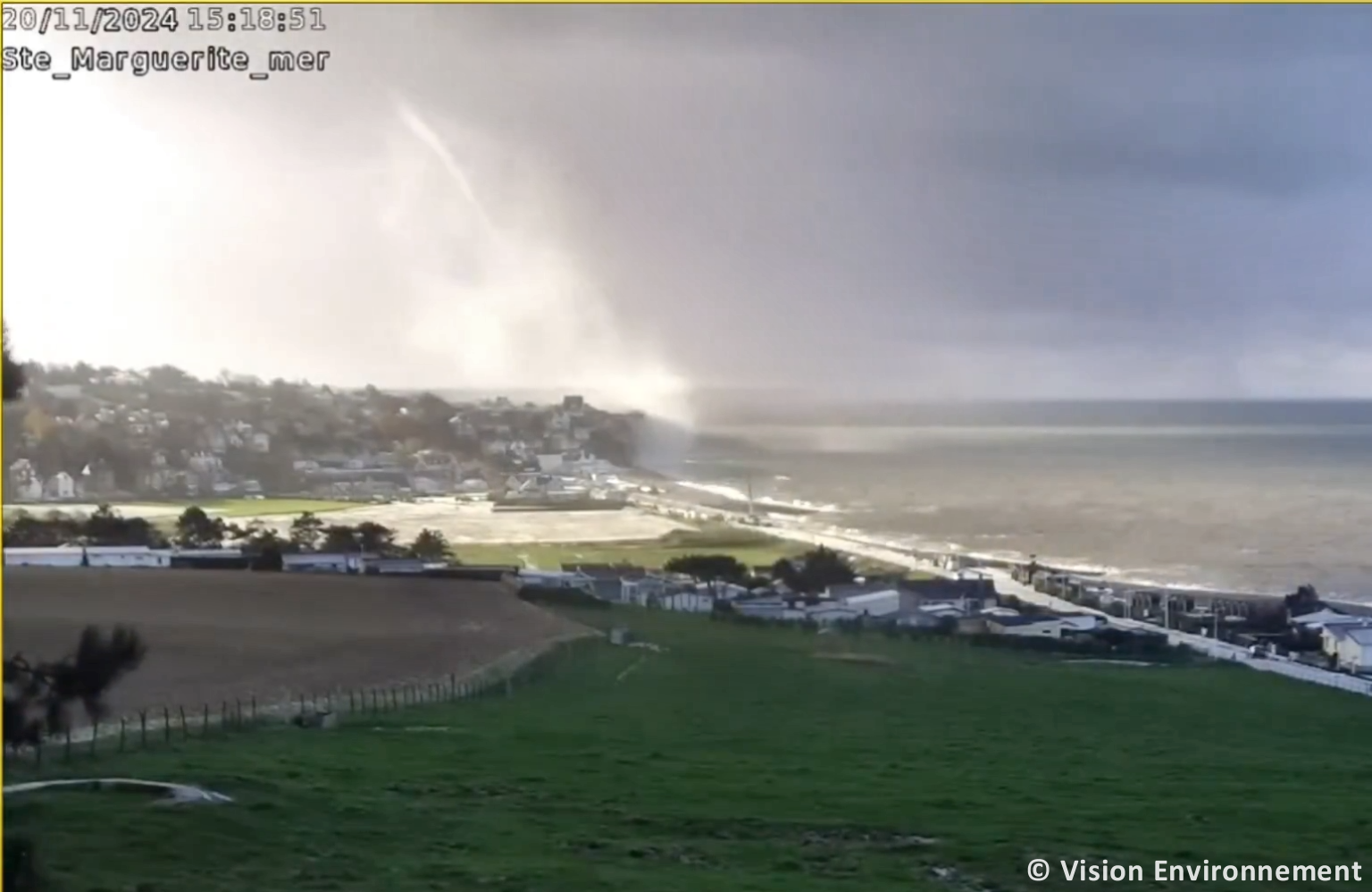 Tornade EF0 à Quiberville-sur-Mer (Seine-Maritime) le 20 novembre 2024