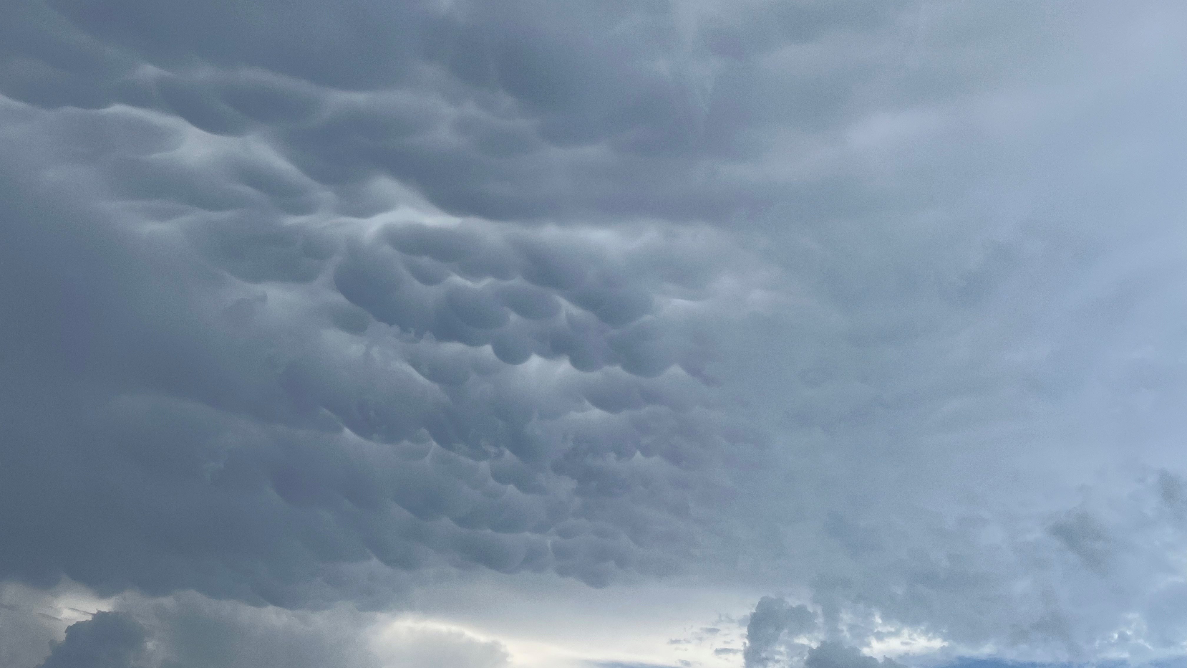 Mammatus à l'avant d'un orage progressant dans le Golfe d'Ajaccio. - 27/08/2024 15:50 - P. Jaloyan