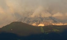 Formation d'un tuba au-dessus de la vallée de Chamonix-Mont-Blanc. Vu depuis Sallanches. - 12/06/2014 20:52 - Yassine Arbaji