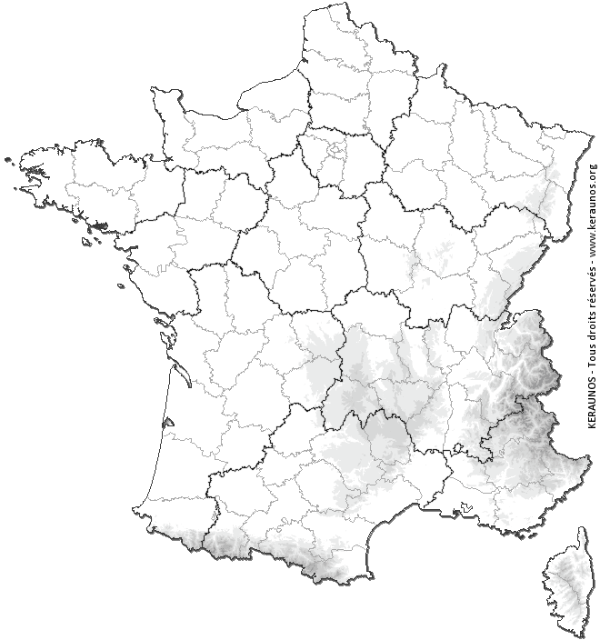 Carte de prévision des orages