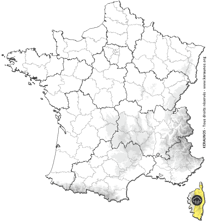 Carte de prévision des orages