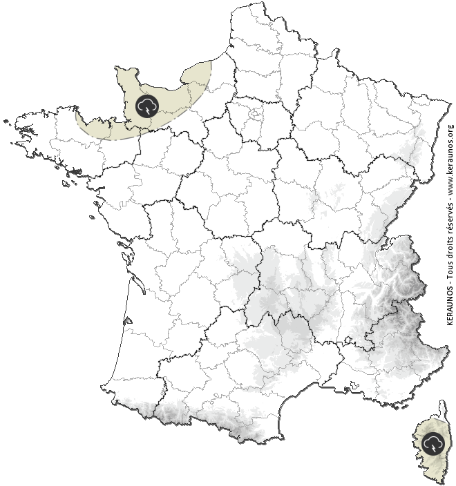 Carte de prévision des orages
