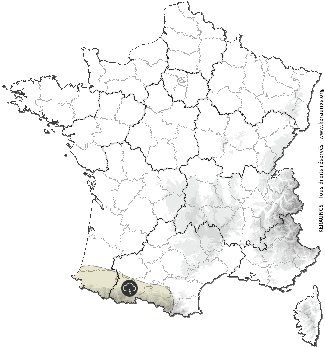 Carte de prévision des orages