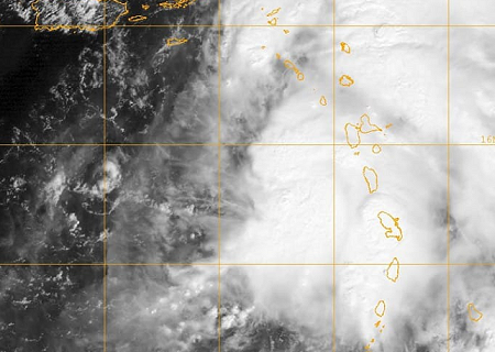 Tempête tropicale Rafael dans les Antilles en octobre 2012