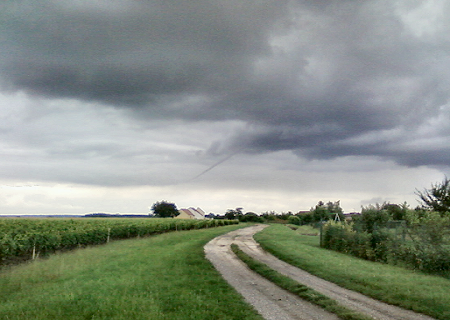 Tornade probable vers Demigny (Saône-et-Loire) le 18 juin 2010