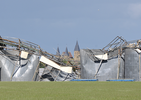 Microrafale D3 avec multiples burst swaths à Levroux (Indre) le 21 mai 2014