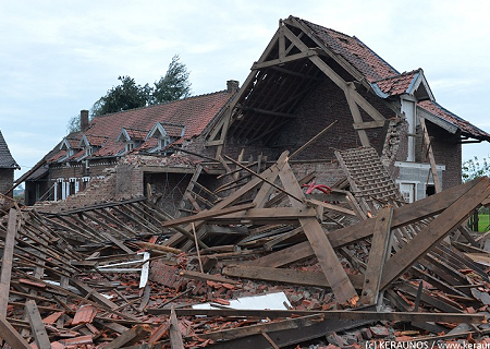 Tornade EF2 à Bailleul (Nord) et Dranouter (Belgique) le 20 octobre 2013