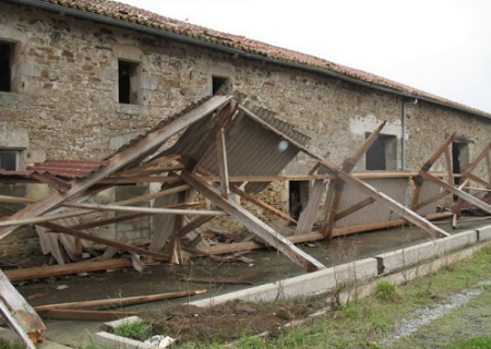 Tornade EF1 à Berneuil (Haute-Vienne) le 1er janvier 2007