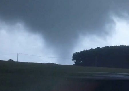 Tornade probable vers Connerré (Sarthe) le 8 août 2014