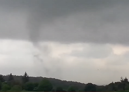 Tornade EF1 à Langonnet (Morbihan) le 9 mai 2020