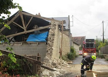 Tornade EF1 à Ligré (Indre-et-Loire) le 14 octobre 2012