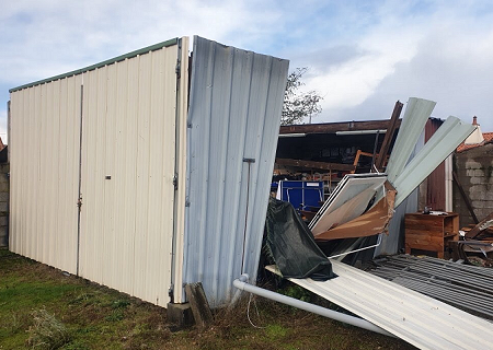 Tornade EF0 à Maché (Vendée) le 13 novembre 2019