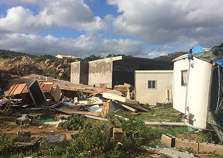 Tornade EF2 à Porto-Vecchio (Corse-du-Sud) le 29 octobre 2018