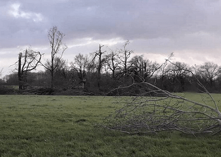 Tornade EF1 à Saint-Etienne-de-Mer-Morte (Loire-Atlantique) le 28 décembre 2020