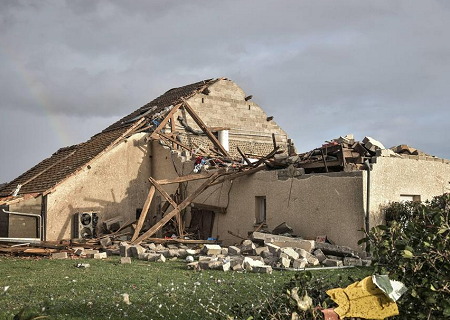 Tornade EF2 à Serres-Sainte-Marie (Pyrénées-Atlantiques) le 22 décembre 2019