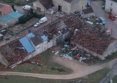 Tornade EF2 à Soulosse-sous-Saint-Elophe (Vosges) le 11 février 2007