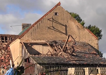 Tornade EF1 à Tranzault (Indre) le 12 octobre 2014